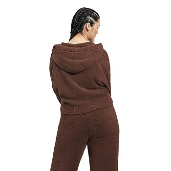 UGG Women's Hana Zip Hoodie Sweater, Cola, M at Amazon